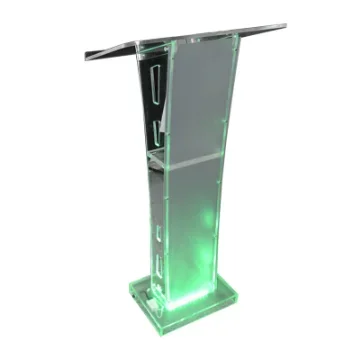 Clear Acrylic Pulpit Podium Stand Modern Portable Pulpits For Churches Pastors Classroom Lecterns Music Wedding Event Reception