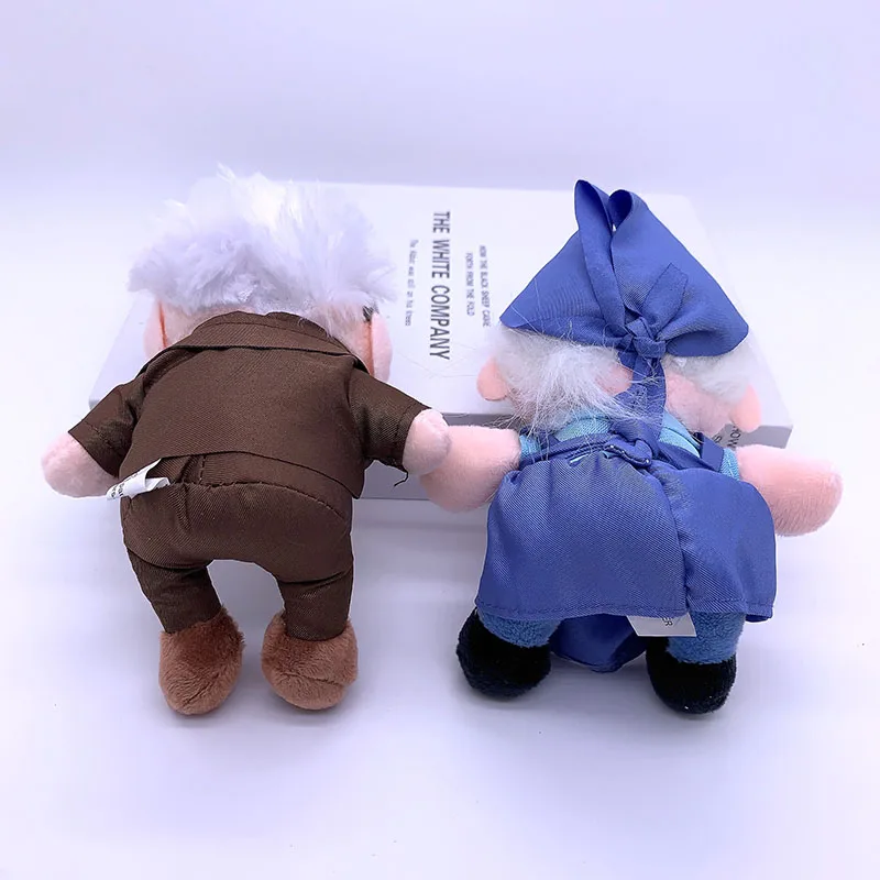 2pcs/set 14/20cm Brinquedos the Movie UP Carl Grandfather Grandmother Cartoon Stuffed Soft Plush Toys Carl Up Plushes Kids Gifts