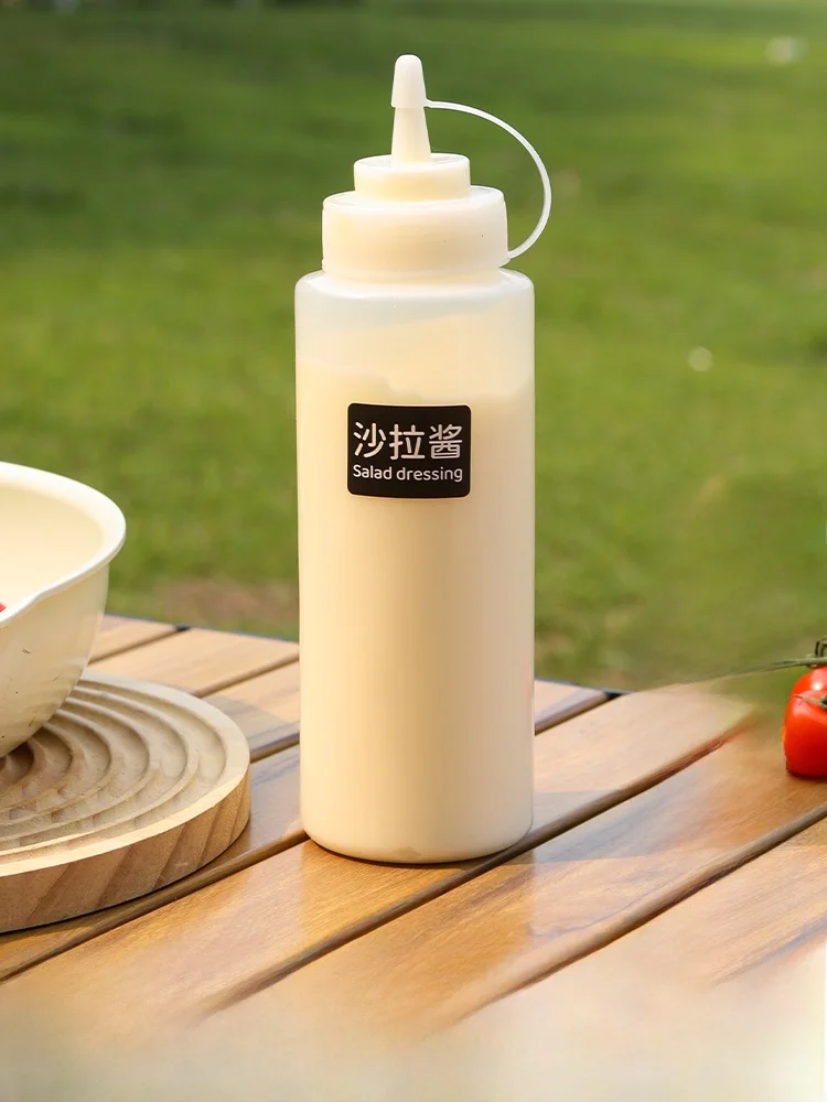 

Thiened Salad Dring Dispenser Squeeze Bottle Food ade Kitchen Storage Container Commercial Sub-bottling Utensils