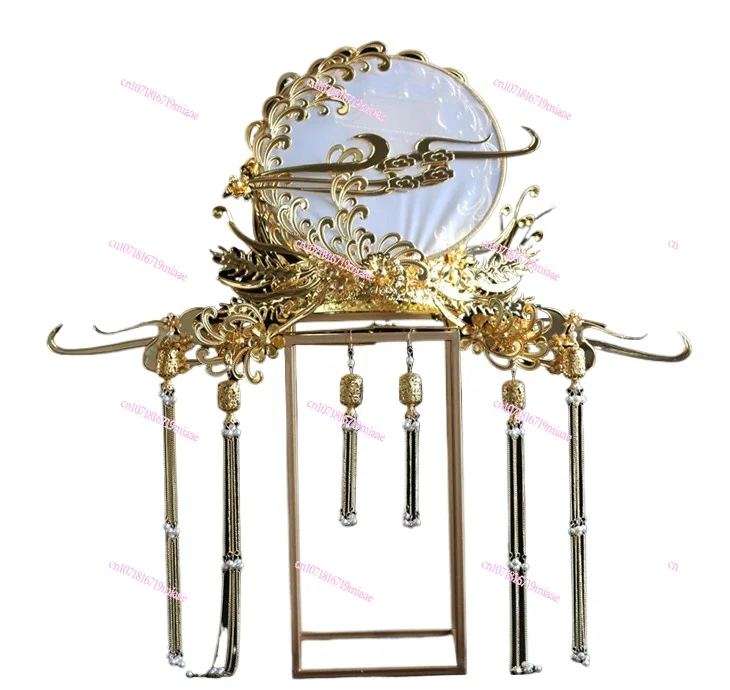 Bridal stage photo catwalk Chinese wedding photo headgear phoenix crown exaggerated photography props ancient costume crown