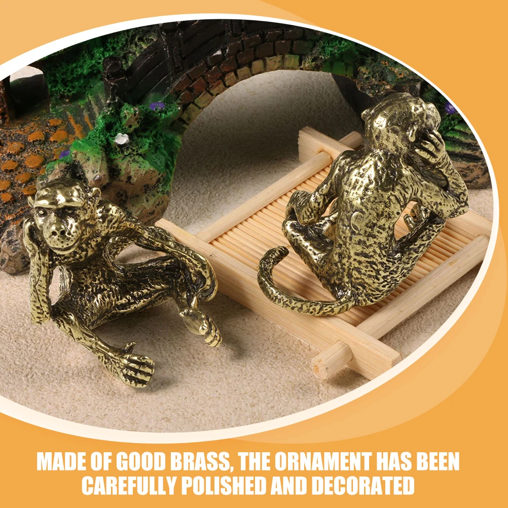 

Creative Vintage Small Miniature Animal Ornament Indoor Desktop Decor Retro Craft Lifelike Mini Decoration Metal Adornment