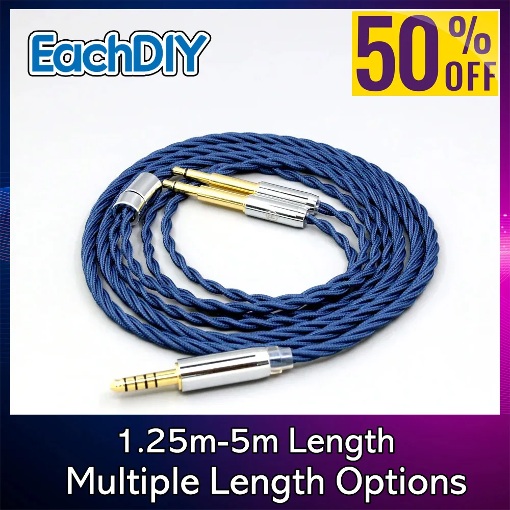 99% الفضة النقية OCC الجرافين سبائك كامل الأكمام سماعة كابل ل Meze 99 الكلاسيكية NEO NOIR سماعة الرأس 8588