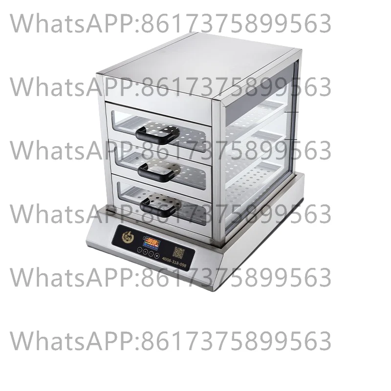

Commercial Electric Steamer Pot for Bakery Stainless Steel Buns Bread Steamer Machine New Condition With Motor Retail Industries