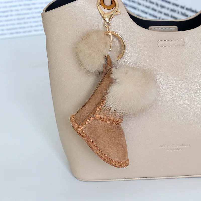 Mooie Pluizige Kat Poot Sleutelhanger Bont Haar Pompon Sleutelhanger Voor Vrouwen Meisjes Schattige Dierenpoot Hanger Sleutelhanger Op Tas Auto Trinket
