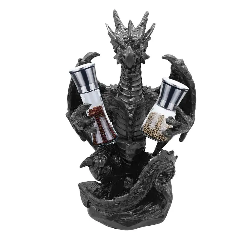Dragon Statue Sculpture Decorative Dinosaur Figurine Gothic Style Dragon Statue Ornament Realistic Dragon Statue Ornament Pepper