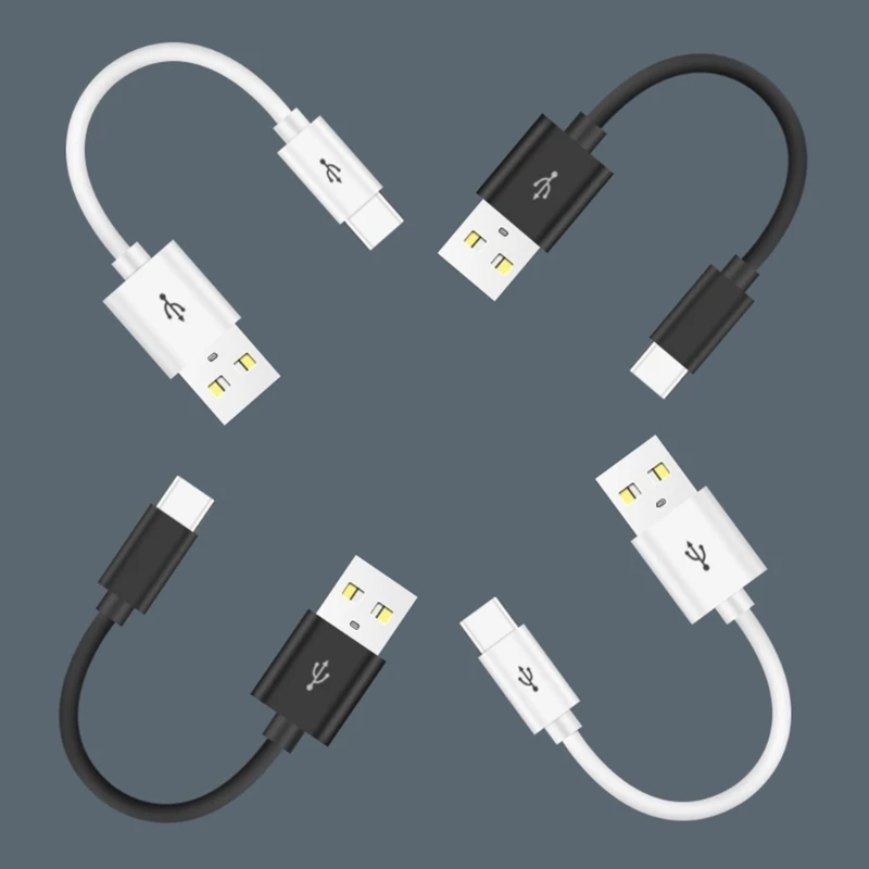 10cm Short USB To Type-C Cable High Speed Charging Cord Support Data Transfer For iPhone 15 Series Smartphones