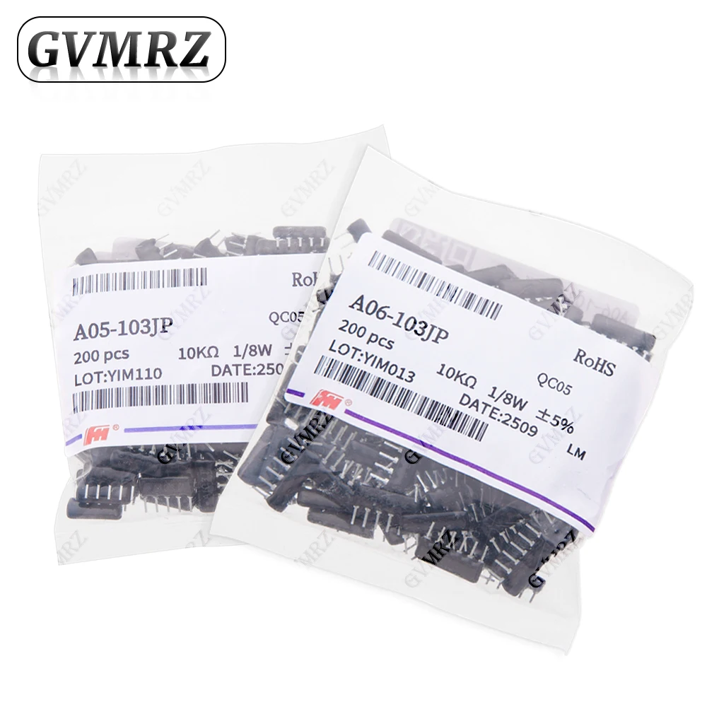 10pcs/200pcs 1K 1.5K 2K 2.2K 3K 5PIN 6PIN 9PIN exclusion Network Resistor array DIP 220R 330R 470R 510R 560R