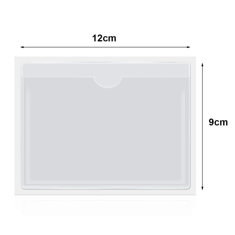 جيوب بطاقات عمل ذاتية اللصق مفتوحة من الأعلى للتحميل ، حامل بطاقات لتنظيم وحماية البطاقات ، 60 *