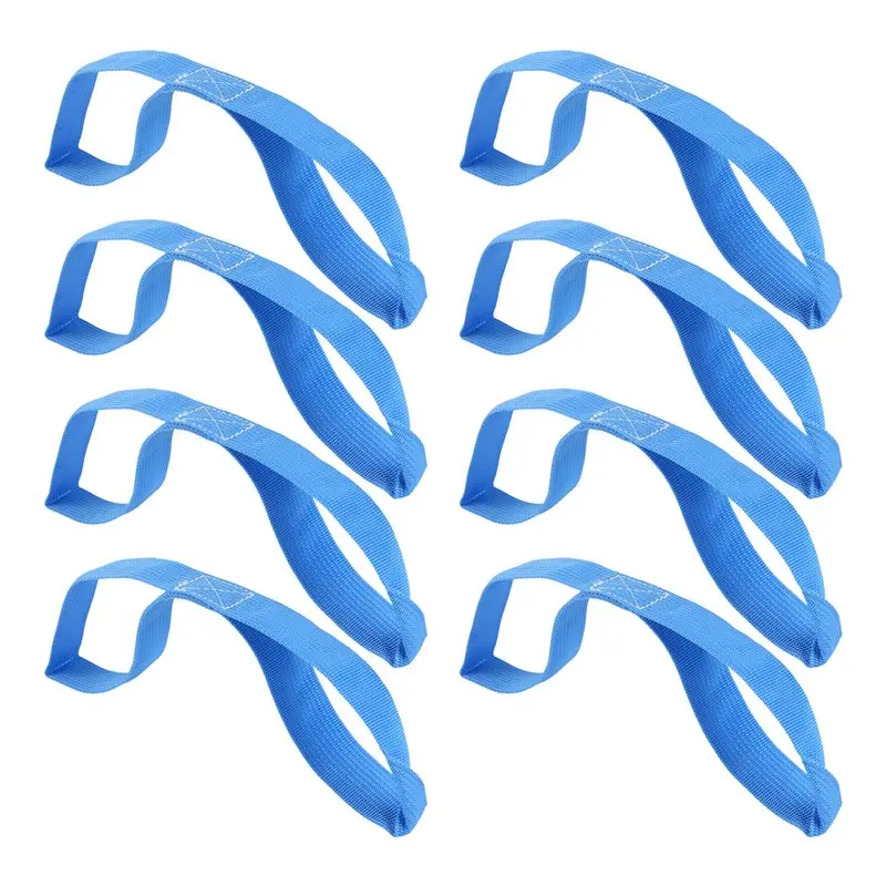 AA94-8-Pack Soft Loop Tie Down Straps With 1800Lbs Load & 4800Lbs Break Strength For Cargo Handling