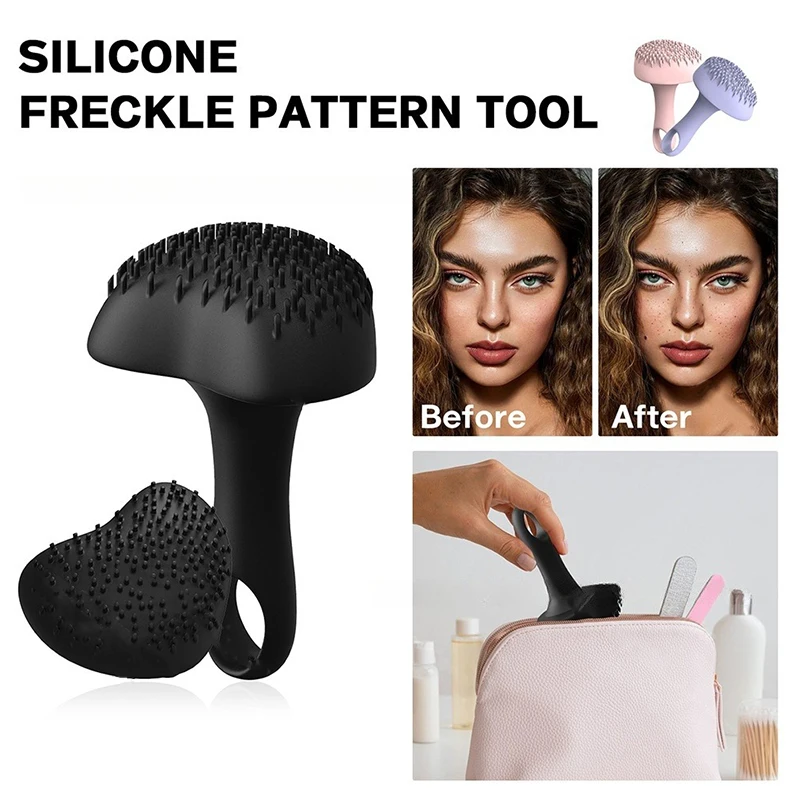 

Aux Freckles Silicone Stamp Natural Lifelike Fake Freckles Makeup Brush Soft Women BEAUTY Freckle Dot Spot Auxiliary Makeup Tool