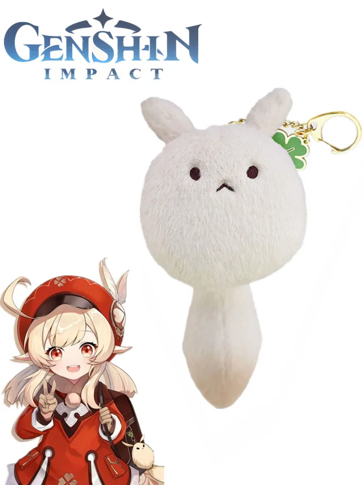 Игровой кулон Genshin Impact Klee Dodoco Plushie, мягкая кукла, Высота 21 см, брелок-держатель, реквизит для косплея, аксессуары, подарки