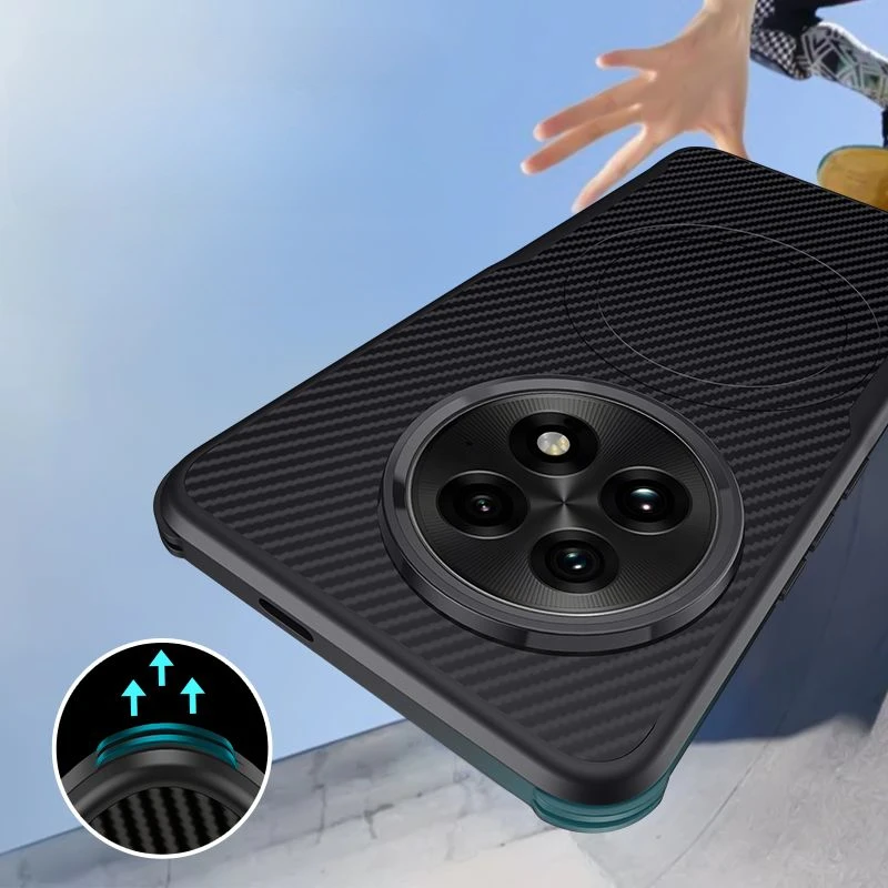 For Oneplus 13 Case Luxury Kevlar Stripe Magnetic PC Cover For One Plus 13 Thin and Light Shockproof Bumper Oneplus13 Funda image 2