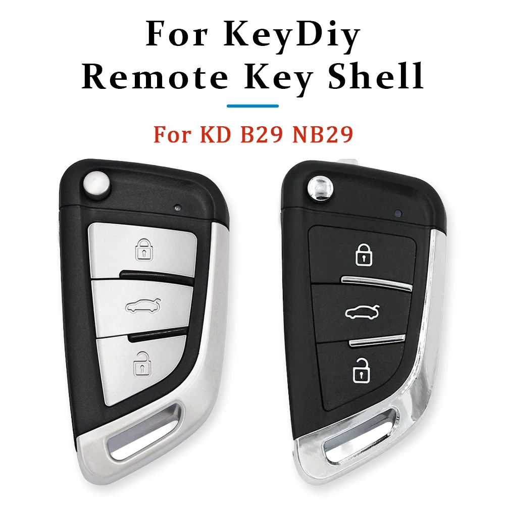 10/20/30 Pcs Replacement Folding Remote Shell Universal 3 Button Flip Key Fob Case Empty Housing for KeyDiy B29 NB29 Remotes