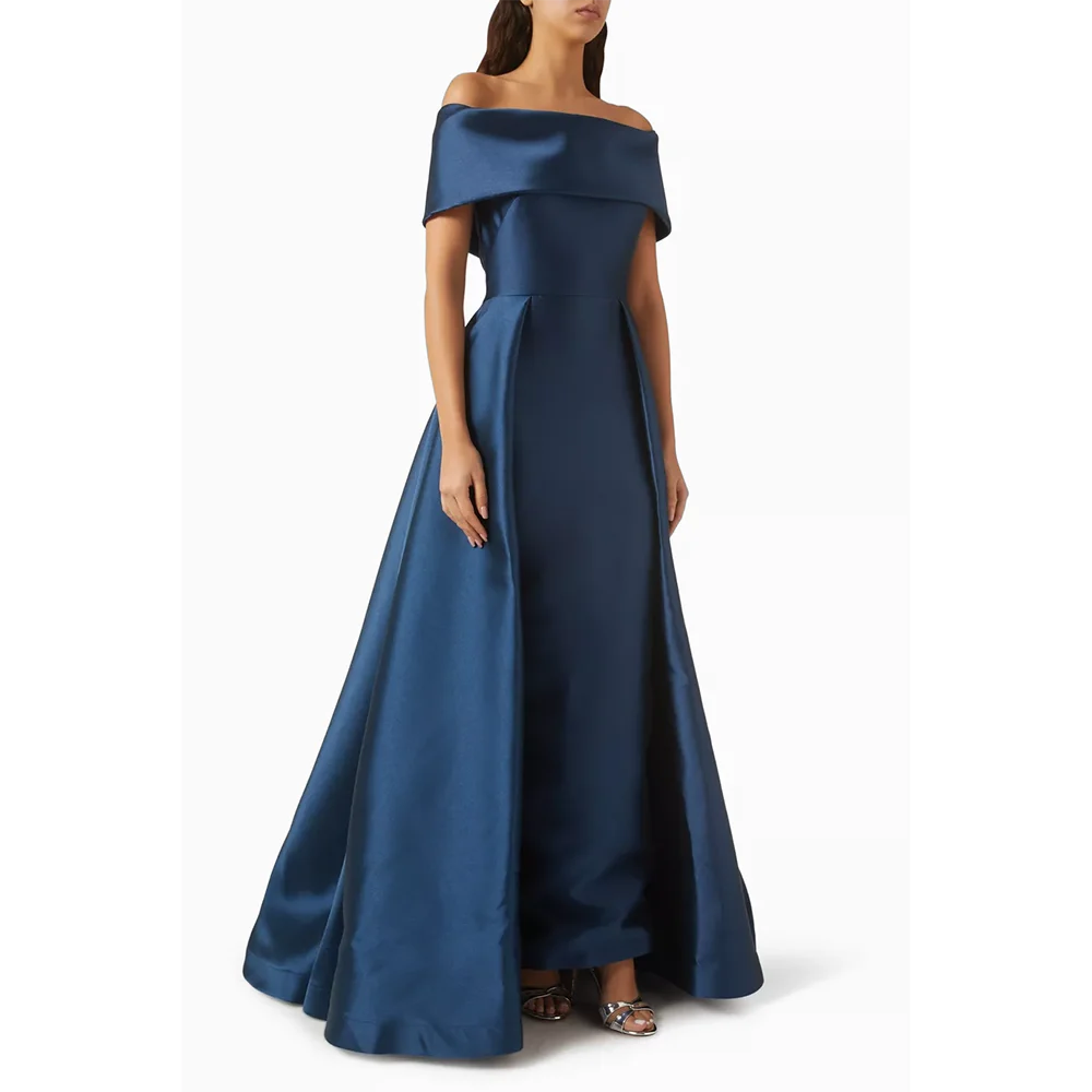 

Simple Evening Dresses Off The Shoulder Short Sleeves Evening Gowns Formal Occasion Floor Length Prom Dresses Customized 2026