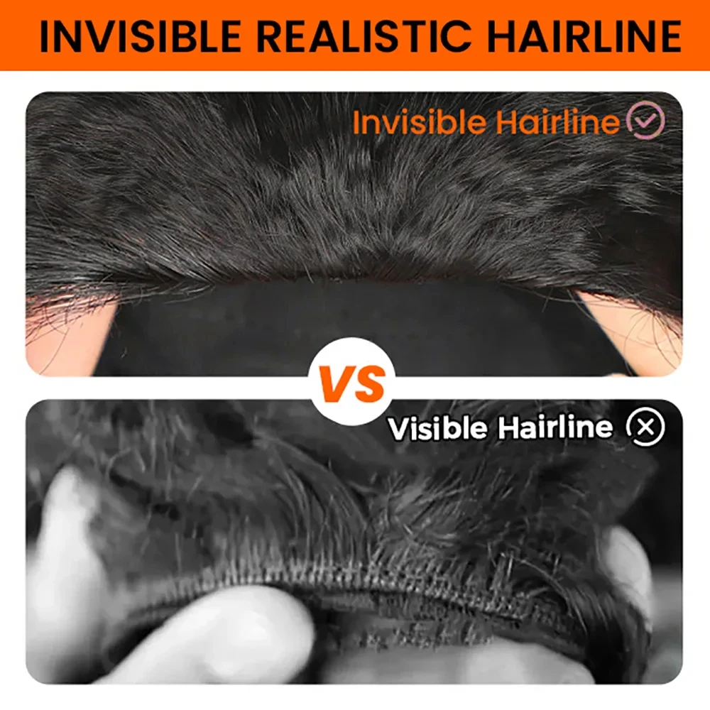 الجسم موجة الوجه على الشعر البشري نصف الباروكات 3 في 1 الجسم متموج الحرة نصف شعر مستعار للنساء شعر مستعار طبيعي غير مرئي للتثبيت بسرعة