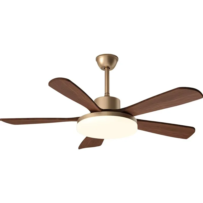 Modern Minimalist European Style DC Pure Copper Motor Factory Directly Shipped Can Customizable LED Ceiling Fans