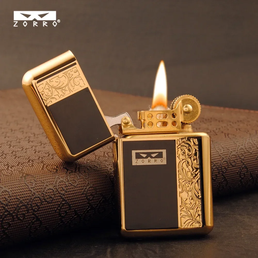 ZORRO Upgrades The Third Generation Cotton Oil Lighter, Resin Process, Sealed Movement, Brass, High-end Personalized Gift