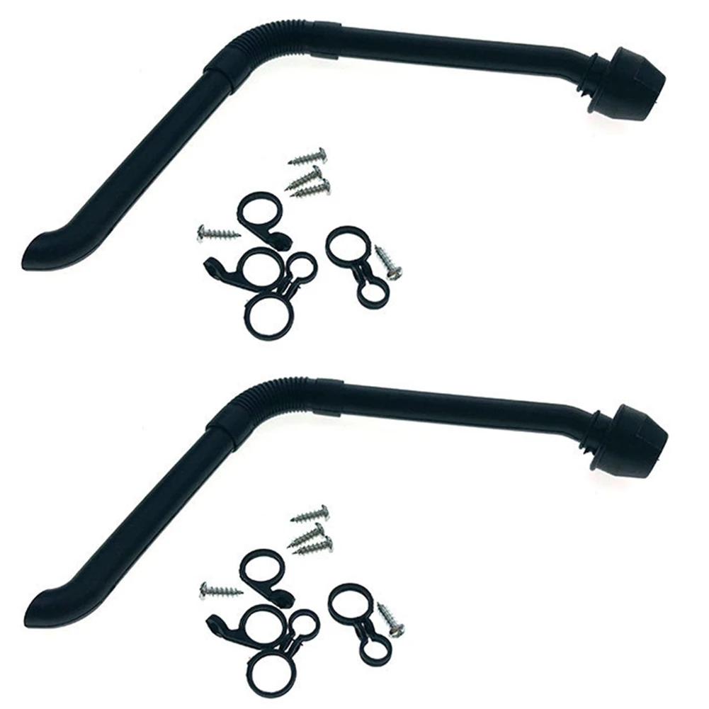 YSUN-2X 1/10 RC Crawler Black Nylon Safari Snorkel For Traxxas TRX4 Defender D110 D90 Body Car Shell