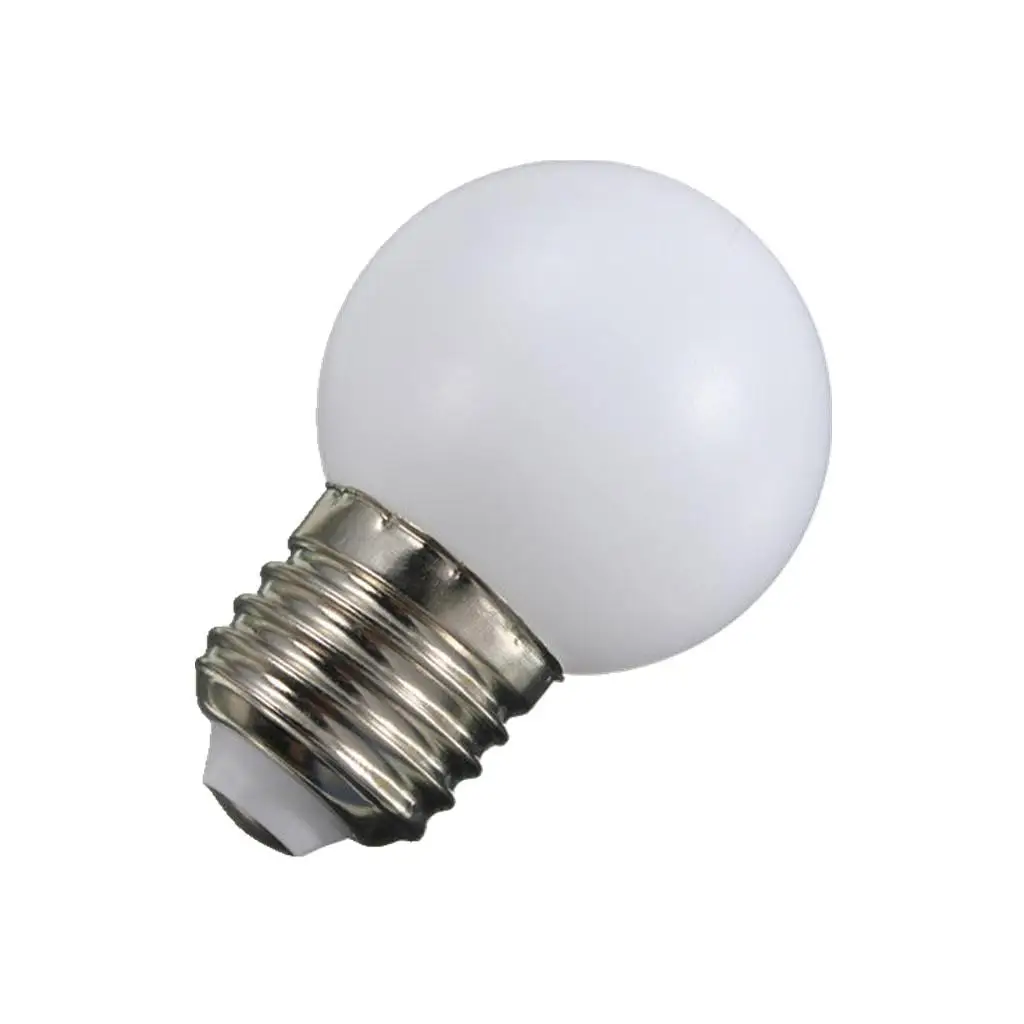 220V E27 1W Energy Saving LED Ball Light Bulb Globe Lamp Warm White