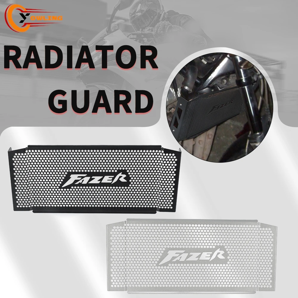 FZS600 FAZER Motorcycle CNC For YAMAHA FZS 600 FAZER S 1998-2003 Radiator Guard Grille Protector Grill Cover 2002 2001 2000 1999