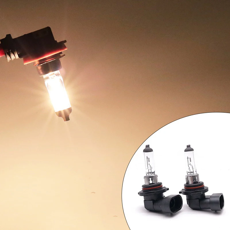 New 9012 HIR2 PX22D HB4 Car HeadLight Bulb Wider Driving Vision 12V 55W Clear Halogen Headlamp Light Bulb Car Accessories