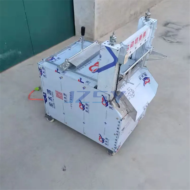 2022 الصناعية التلقائي قطع العظام القاطع اللحوم المجمدة لحم الخنزير آلة تقطيع خنزير Trotter معدات القطع متعددة الوظائف