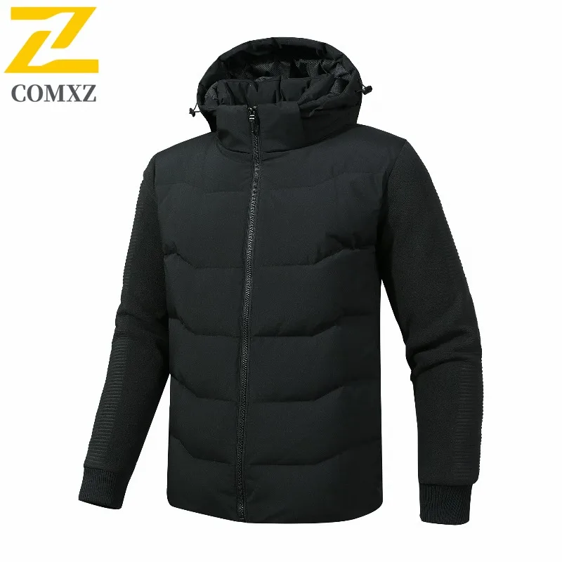 COMXZ Men Parker Coat High Quality Trendy Ski Travel Warm Loose Snow Winter Jacket Stylish Street Minimalist Puffer Jackets 2025