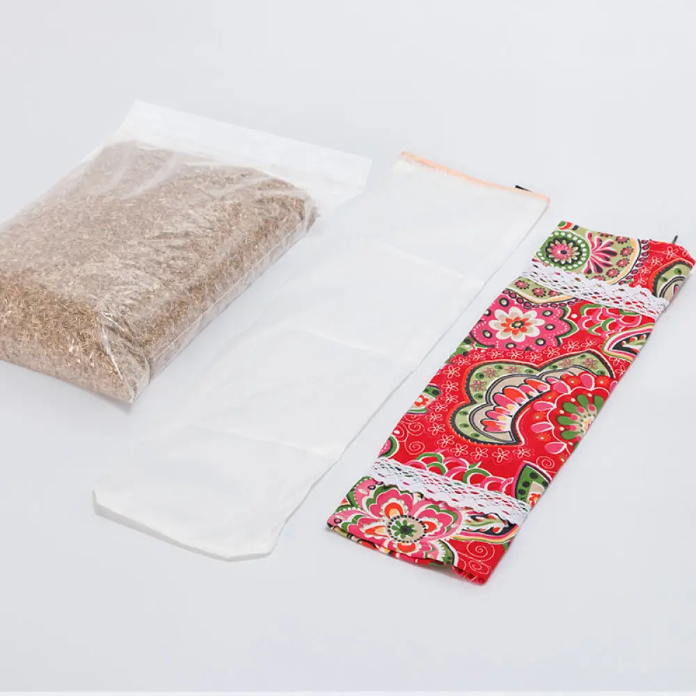Herbal Wormwood Neck Pillow Making Kit DIY Candy Shape Bone Cushion Natural Fabric Breathable Support Relax Health Bolster