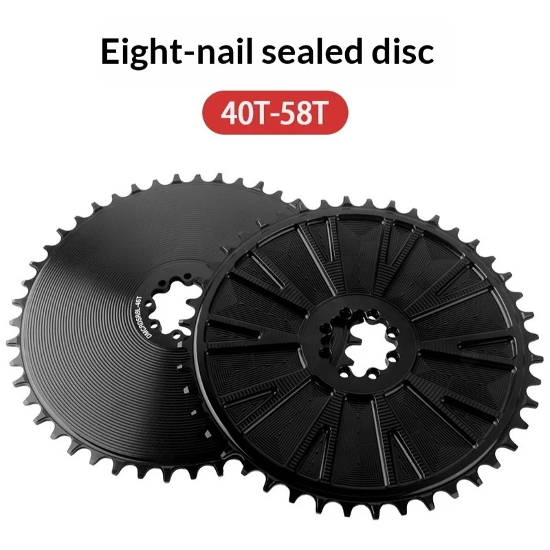Ridgeloop 4.2mm Offset 8-Bolt Closed Chainring 40-58T Narrow Wide Sprocket for SRAM FORCE AXS Crank 8-12S Road Gravel Bike