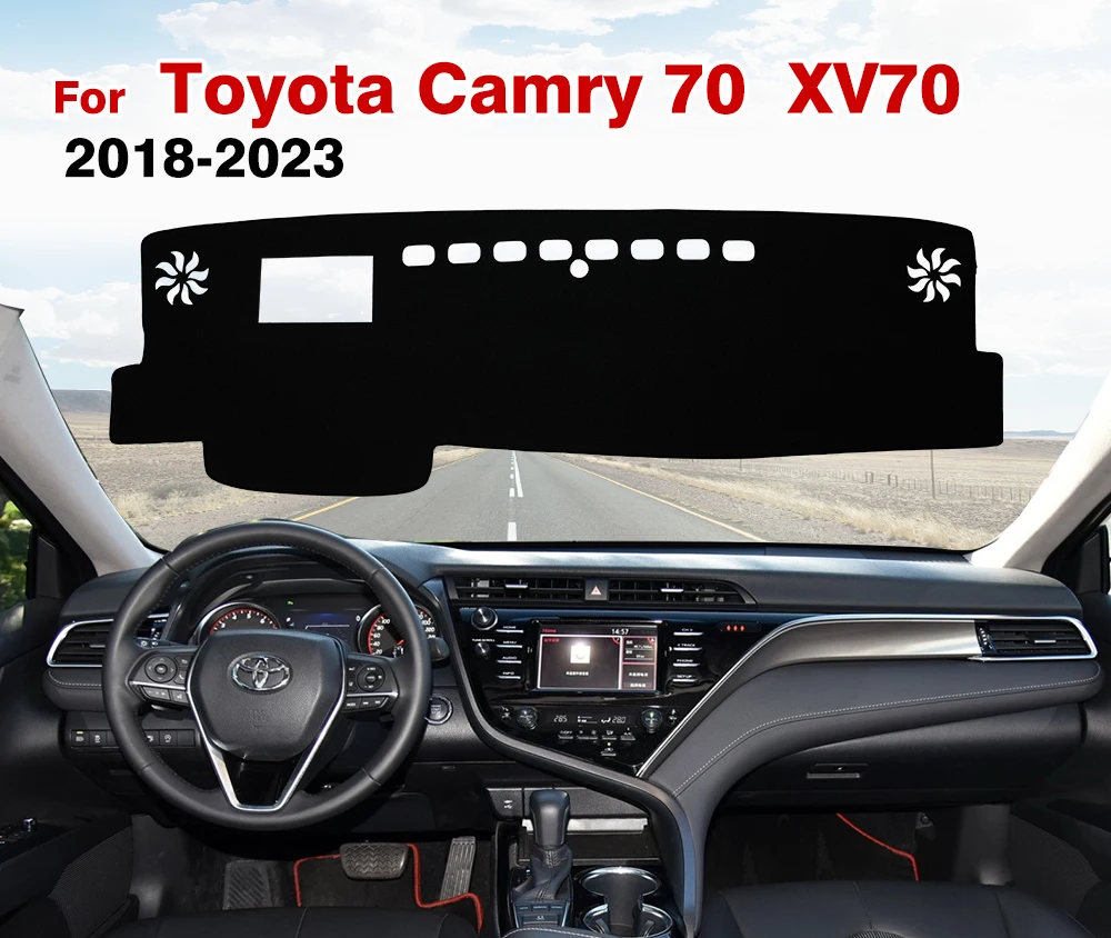 For Toyota Camry 70  XV70 2018 2019 2020 2021 2022 2023 Dash Mat Sun Shade Anti-UV Carpets Car Accessories Car Dashboard Cover