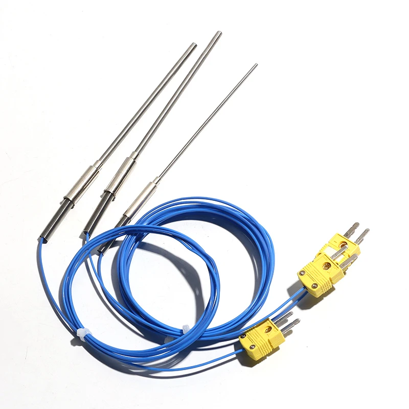 1.5M Armored  WRNK-191 Probe Thermocouple Wire Type K  0-1100 Degree Temperature Sensor Bendable Temperature Probe 1 PC