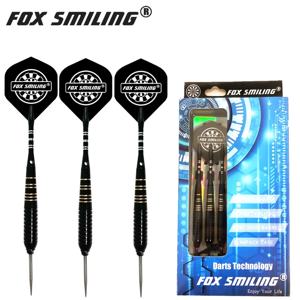 Fox Smiling 24g 3pcs Steel Tips Darts With Copper Darts Barrel And Replaceable Darts Tips