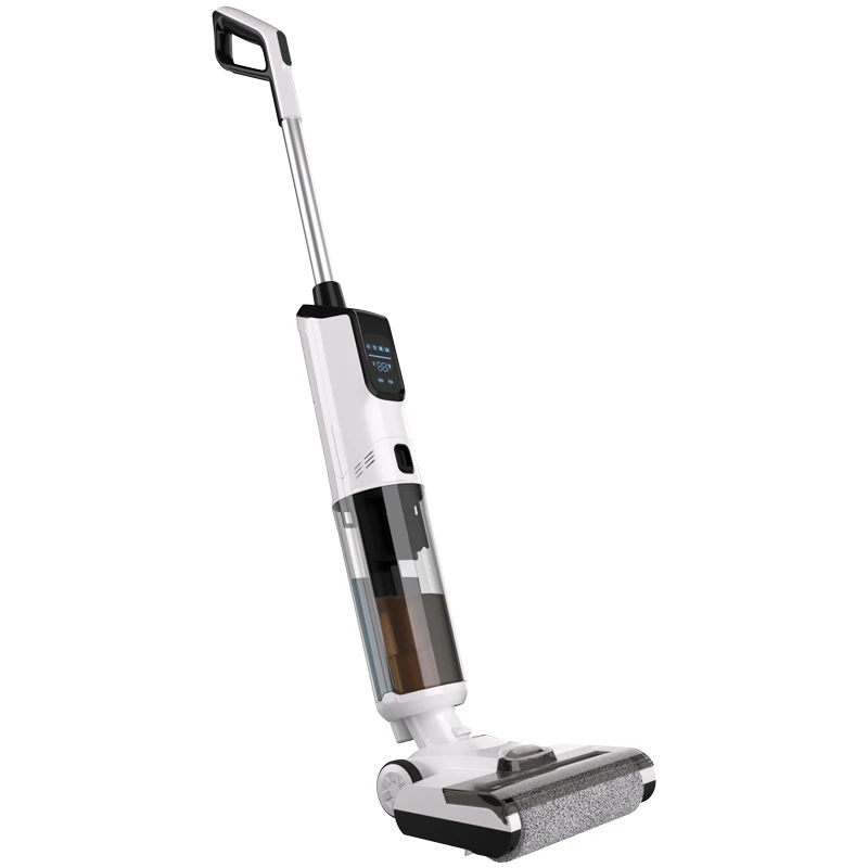 

Wet and dry vacuum cleaner with brushless motor and filter for automatic floor washing and mopping