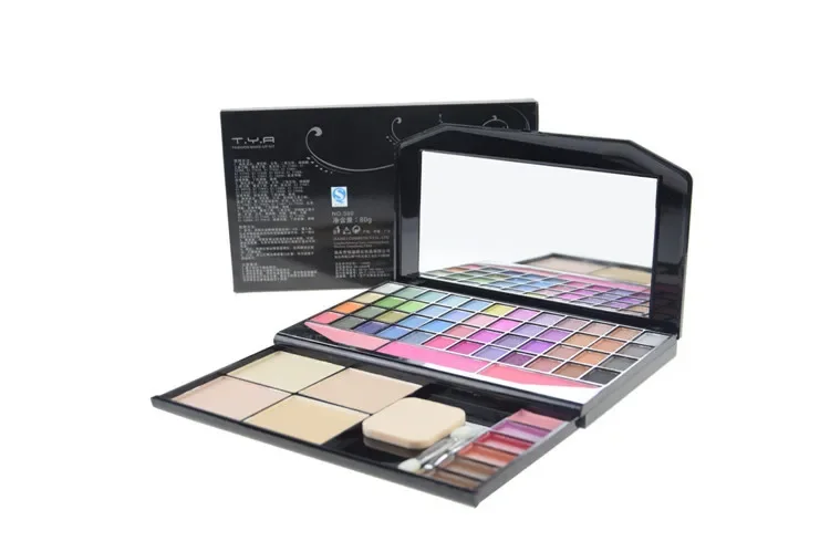 61 Color Makeup Set Eye Shadow Shimmer Eyeshadow Palette and 3 Color Blush and 6 Lip Gloss and 4 Colors Face Powder Cosmetic Kit