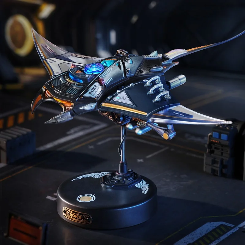 

Механическая сборная модель Manta Ray, модная игрушка-орнамент для мальчиков, подарок на день Святого Валентина, образовательное украшение ручной работы