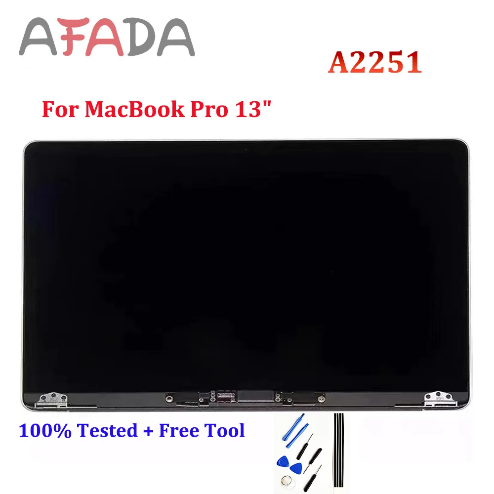 

LCD Screen Replacement for MacBook Pro 13" A2251 2020 Year EMC 3348 Retina LCD Screen Display Full Assembly (Space Gray)