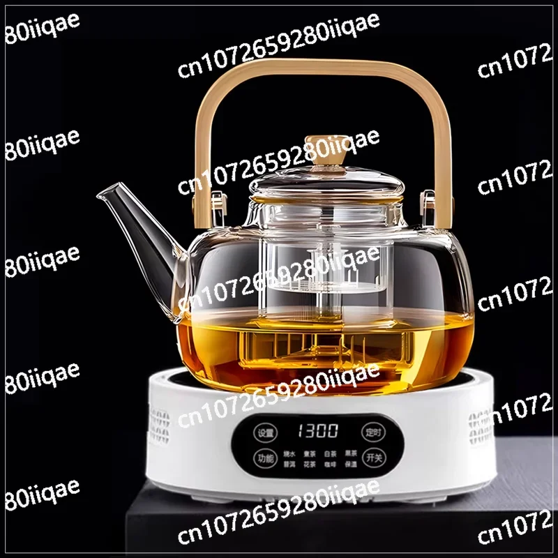 Steaming integrated glass teapot electric ceramic stove heating 2024 new tea brewer kettle special tea set