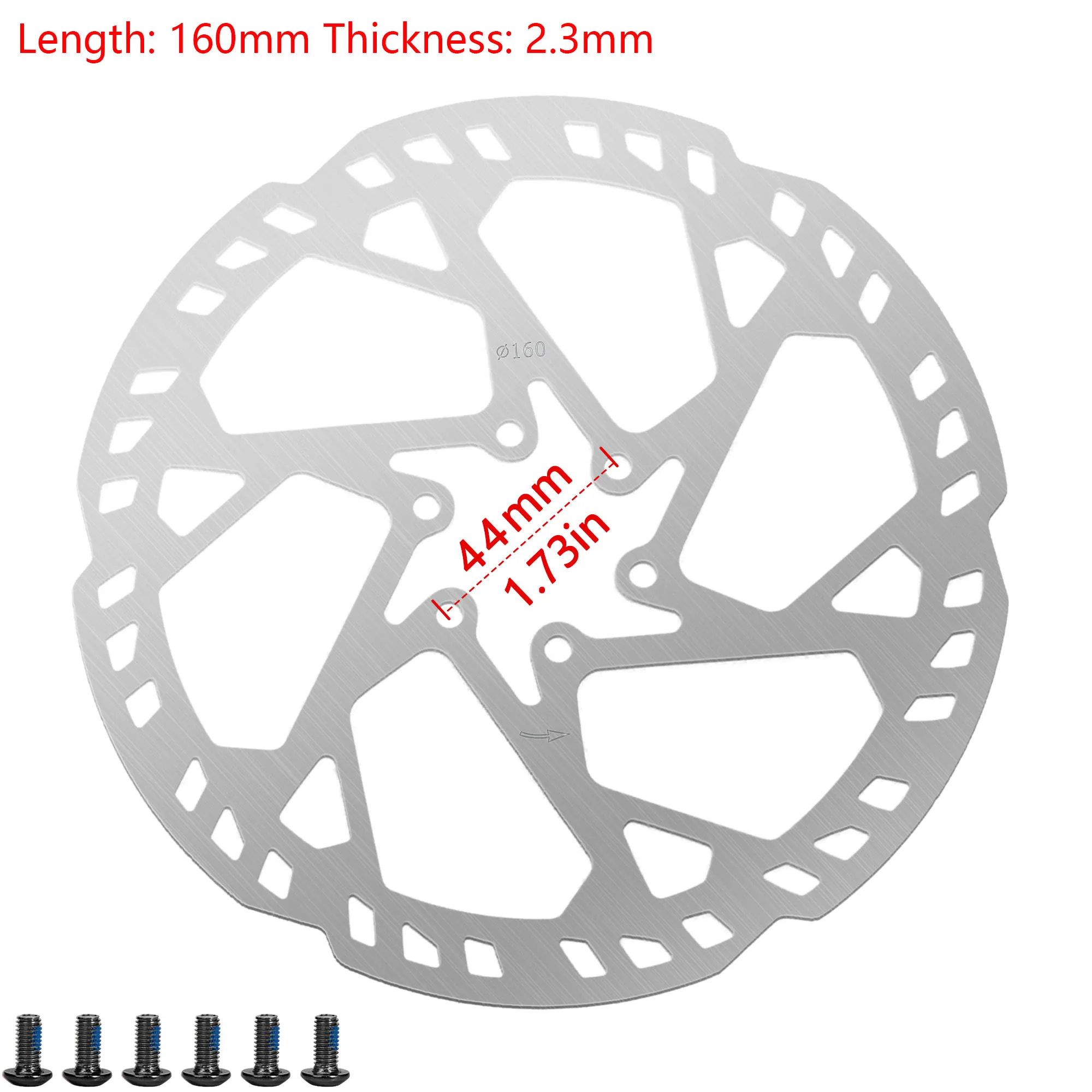 DYISLAND MTB Bike Disc Brake Rotor 140mm/160mm/180mm/203mm 2.3mm thickness Stainless Steel Brake Rotors Road Bicycle Brake Disc