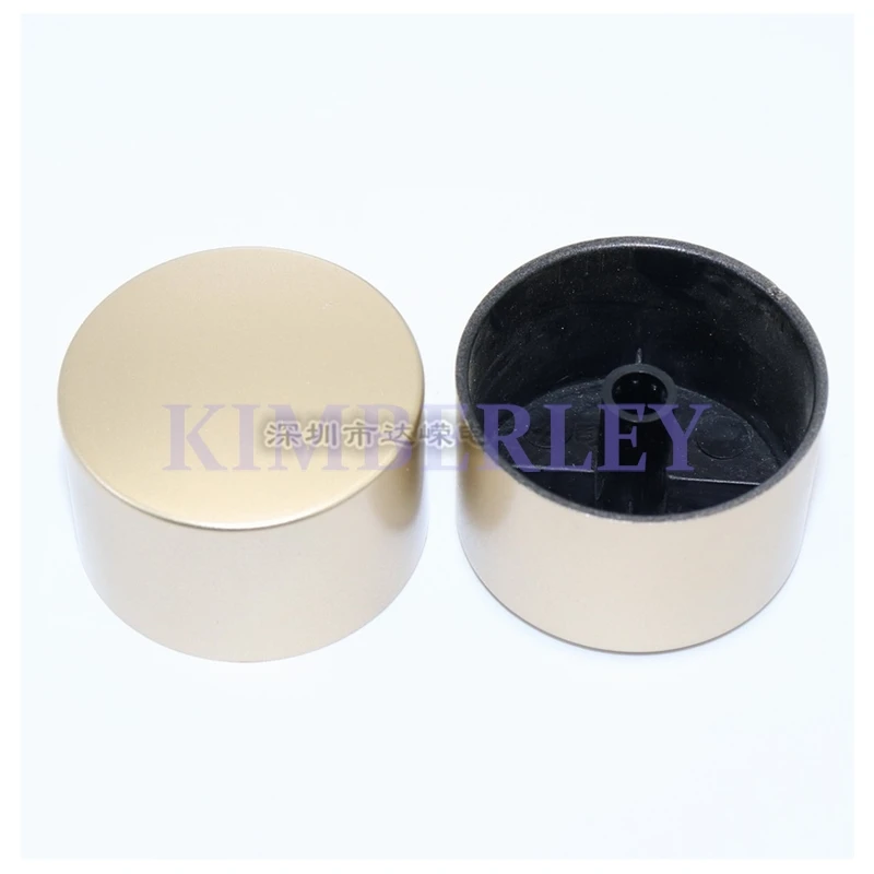 2 Piece 39×24MM Plastic Potentiometer Knob Oil Spray Golden Knob Power Amplifier Sound Volume Adjustment Knob