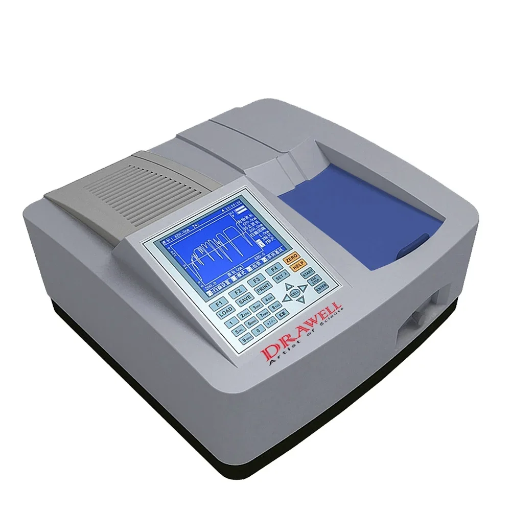 Drawell 190-1100nm Lab UV Visible Spectrophotometer Double Beam UV/VIS Spectrophotometer Price