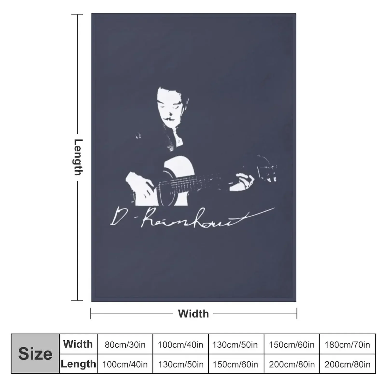 Django Reinhardt Signature Throw Blanket Designers for winter Beach Blankets