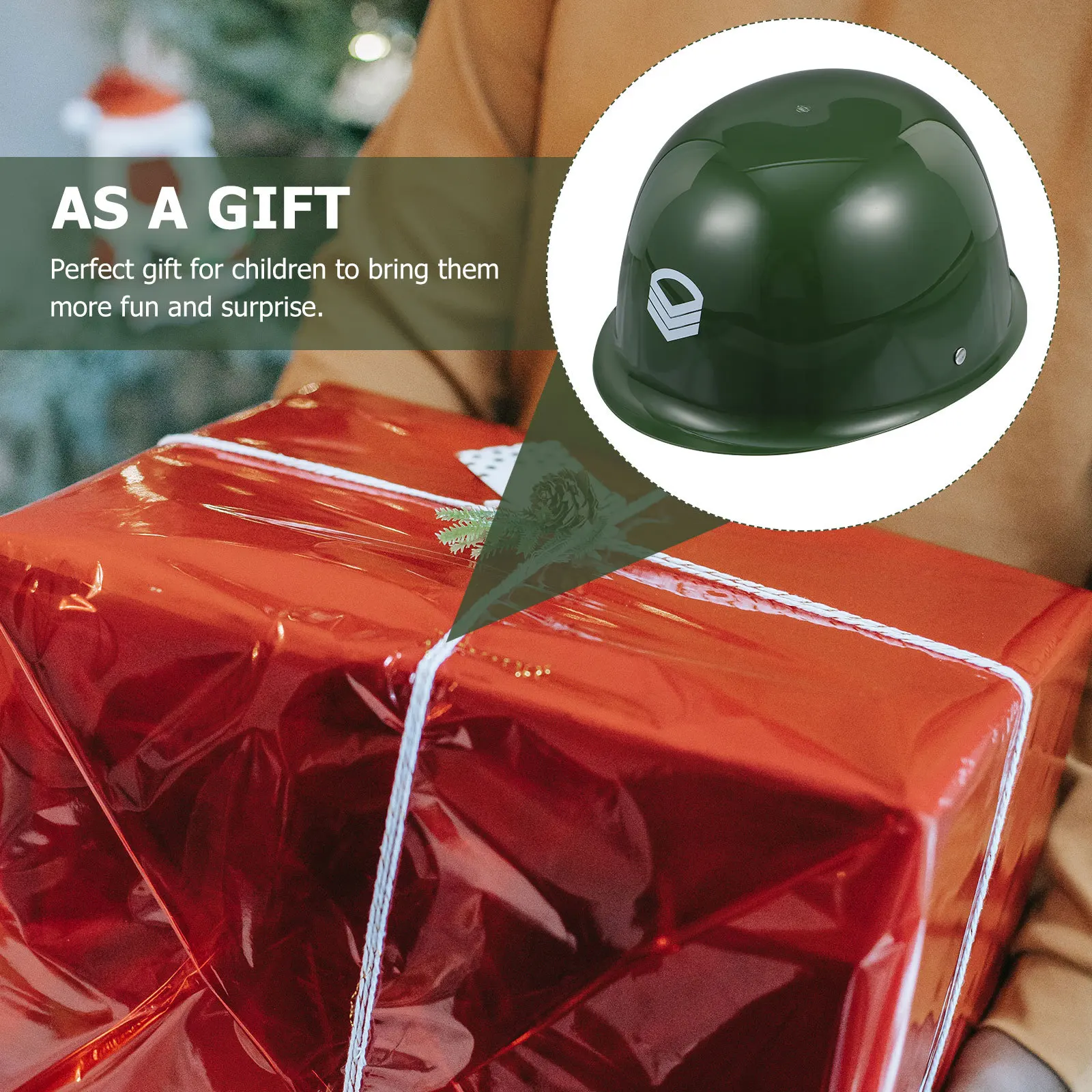 1pc Kids Camouflage Hat Simulation Soldier Cap Plastic For Children Role Playing Cosplay Stage Props Playtime