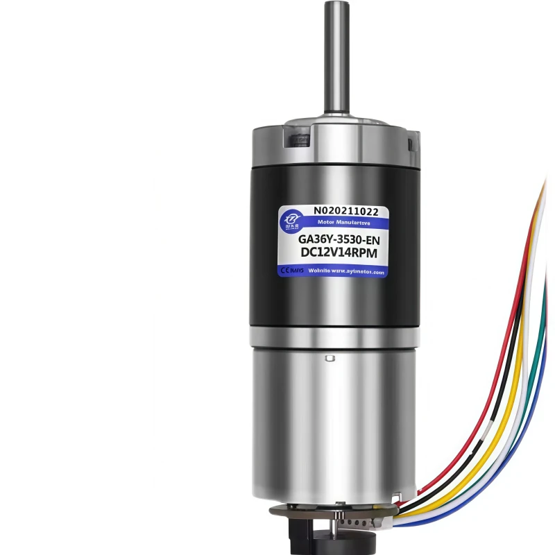 12V/24V mini DC speed reduction high-torque motor GA6Y-3530 with encoder, capable of forward and reverse rotation