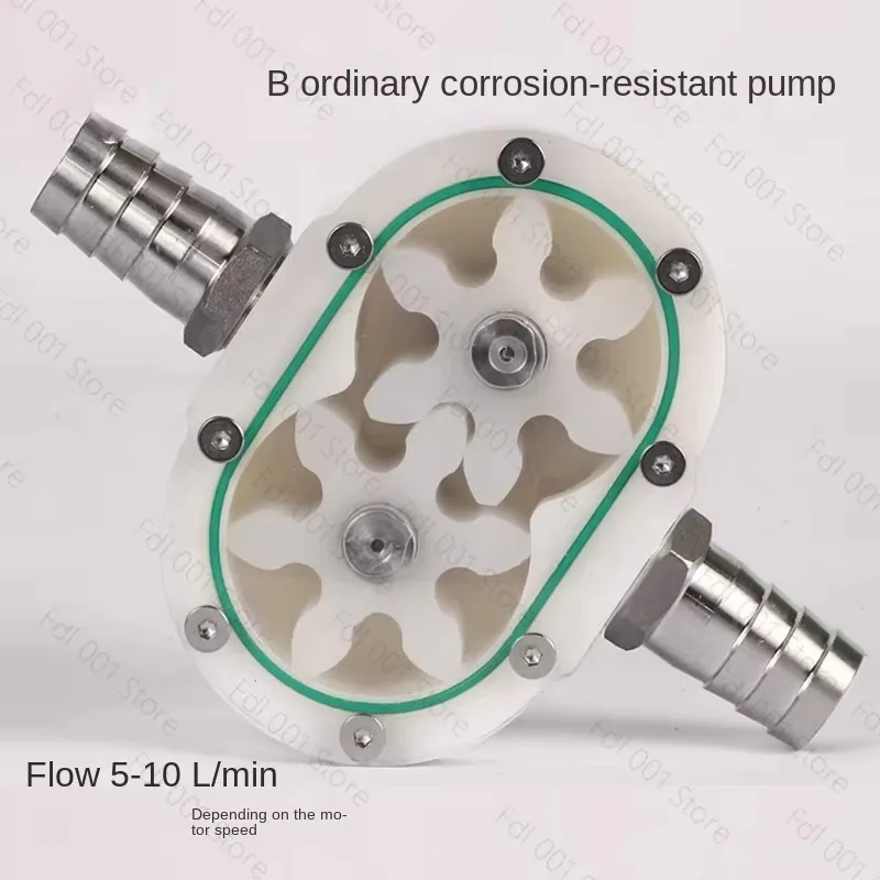 Gear Pump for Filling Machine 5-10L/Min Honey Pump Viscous Liquid Sesame Peanut Butter Transfer Pump for Home Brewing
