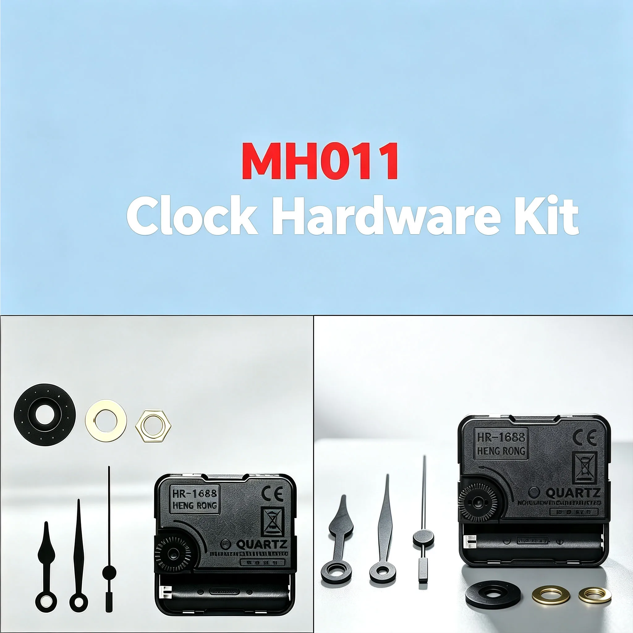 For Bambu Lab MH011 Clock Components Kit Maker's Supply 011 DIY Hardware Set for Creative 3D Print Model