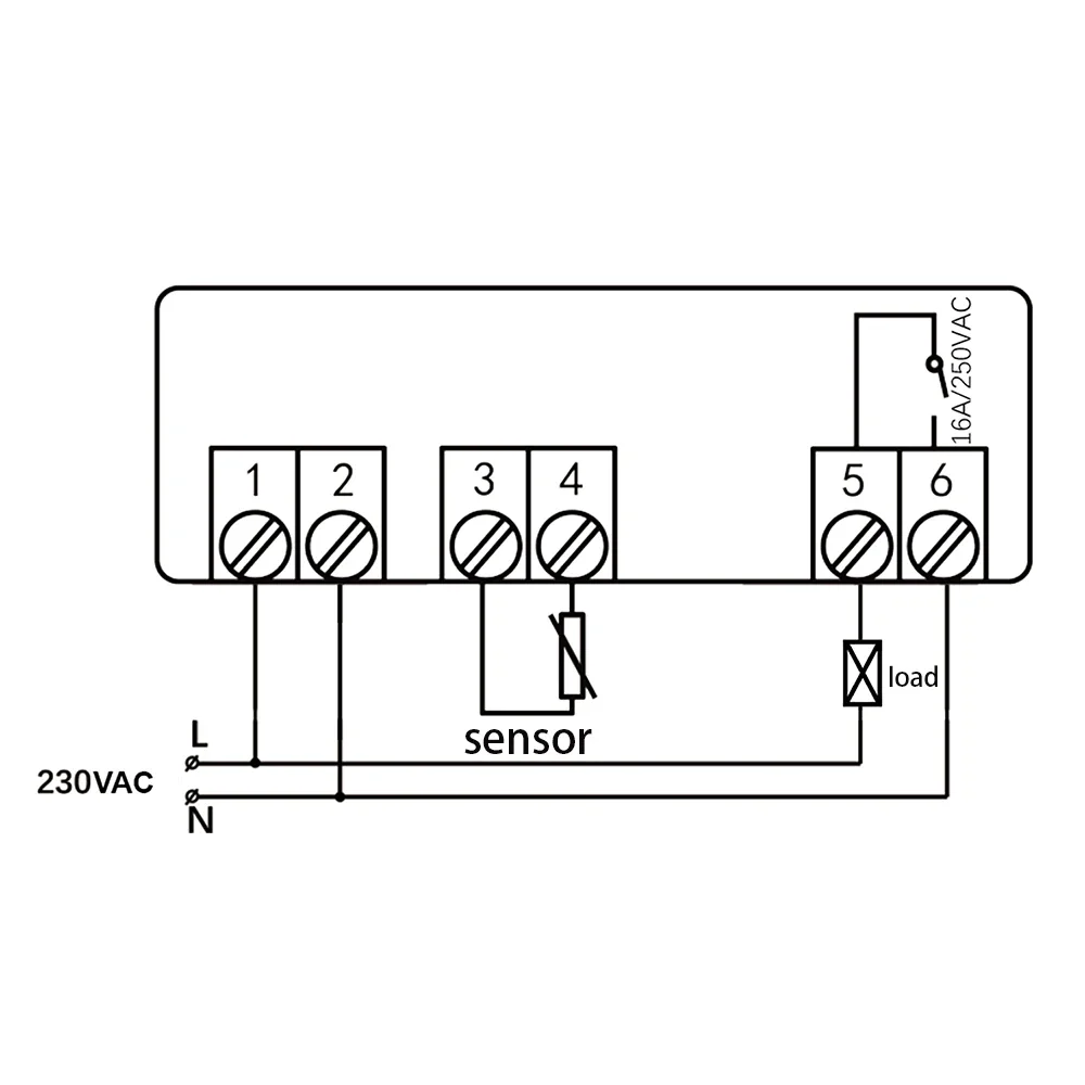 Industrieller Digitaler Temperaturregler mit Dual-Modus-Speicher 16A Relaisausgang -20 bis 300 Grad Temperaturbereich Thermostat – Detail 12