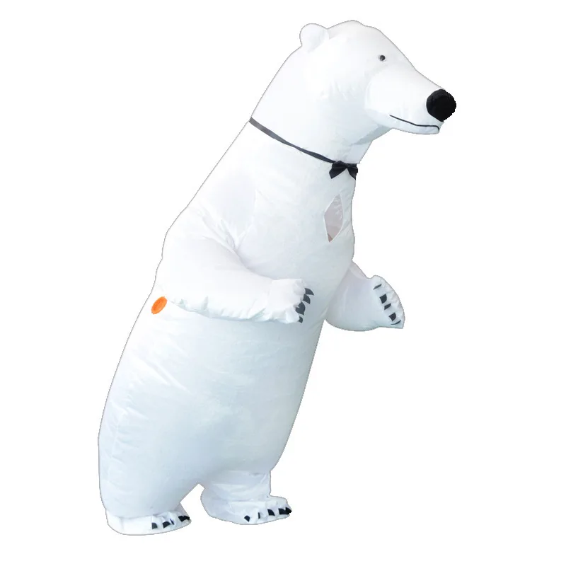 Polar Bear Inflatable Costume New Christmas Holiday Party Performance Atmosphere Props Cartoon Clothes for All Ages