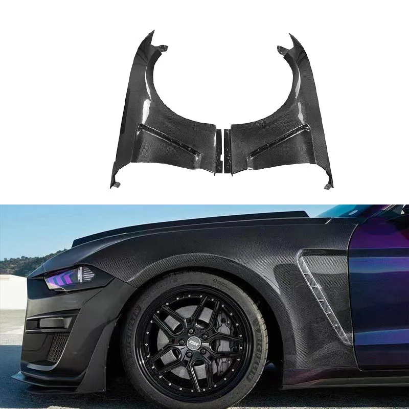 

Carbon fiber modified fender fender fittings for 2015-2017 Ford Mustang GT350 fenders