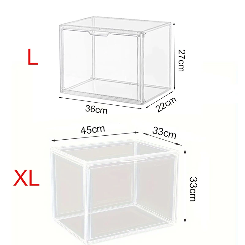 투명 대용량 보관 박스 정리함, 아크릴 박스 쇼케이스 블라인드 박스, 가방용 메이크업 정리함, 1/3 개