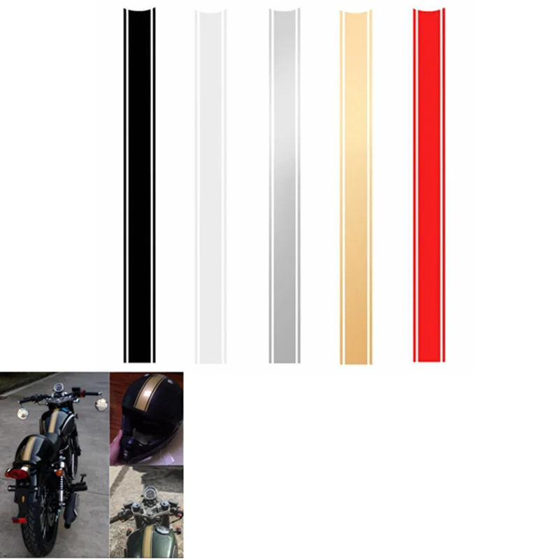 

50cm Motorcycle Tank Sticker Cowl Stripe Decal DIY Fuel Gas Tank Decal Stickers Self Adhesive Decal Sticker for Cafe Racer Moto